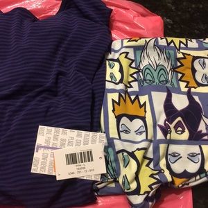 NWT LLR L Irma + TC2 Disney Villain Leggings Set